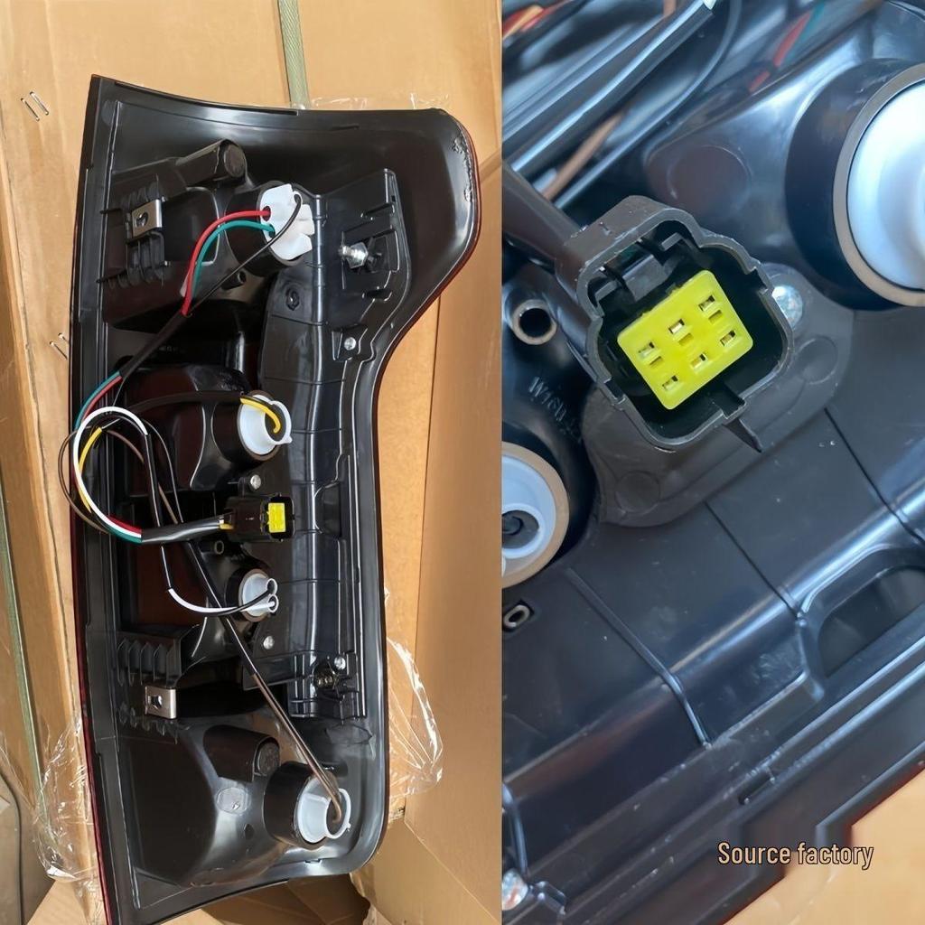 Compatible with Great Wall Pao Pickup Rear Tail Lights Assembly: Left/Right Brake Lights & Turn Signals for Commercial Models