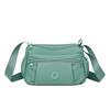 Borsa a tracolla leggera in nylon con tasca frontale con cerniera Borsa a spalla casual da donna per viaggi quotidiani