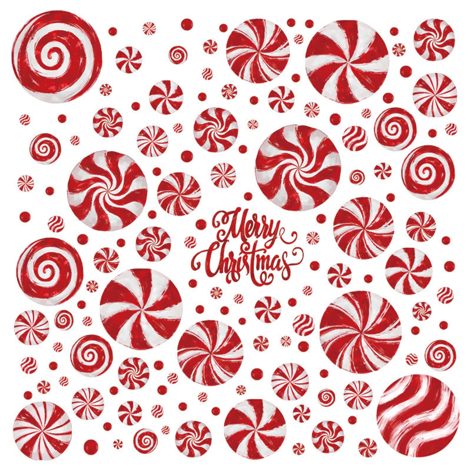 

Рождественские украшения Украшение для праздничной вечеринки Наклейки на окна ПВХ Статические наклейки Украшения для окон One Size