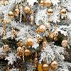 36PCS Electroplated Candy Cane Ornaments Shatterproof Lollipop Hanging Balls  Party Favors