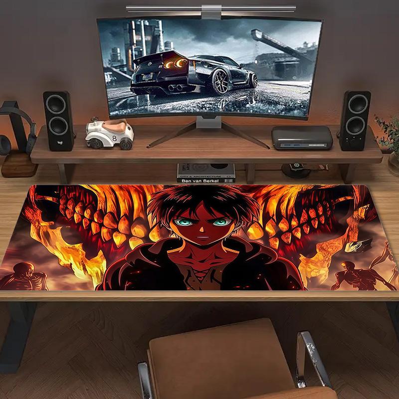 Attack On Titan2 Print  Cushion Non-slip Laptop Tablet Big Mousepad XXL Mat Mini PC Playmat With Lock Edge