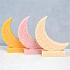 Moon Silicone Mould Moon Shaped Candle Molds DIY Soap Castings Molds Handmade Resin Molds for Eid Ramadans Decorations