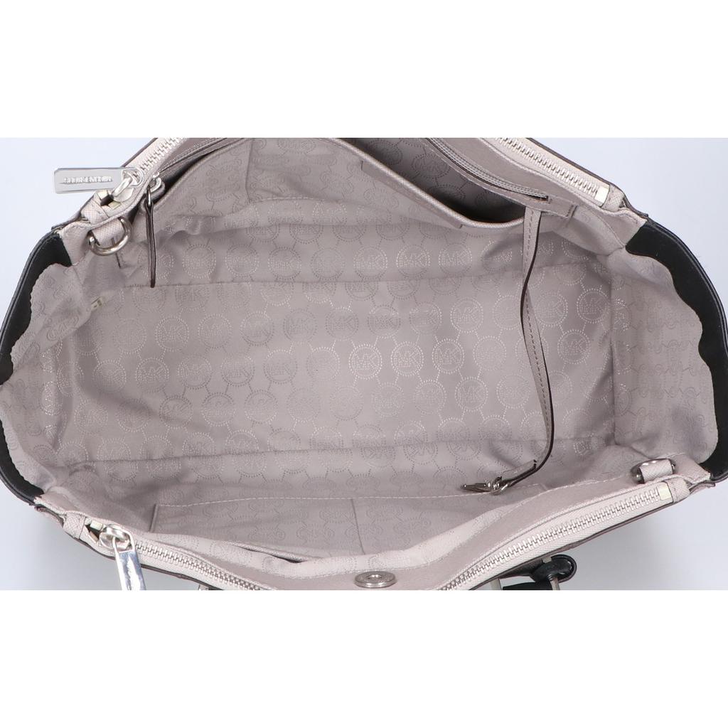 MICHAEL KORS [Excellent Condition] 30T4SJTS7L Leather 2-Way Shoulder Bag Tote Bag Gray / White / BlackUsed
