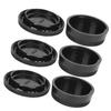 Hard Plastic Black Lightweight Dustproof Scratch Resistant Camera Body Lens Cover Kit for Nikon F Mount Cameras