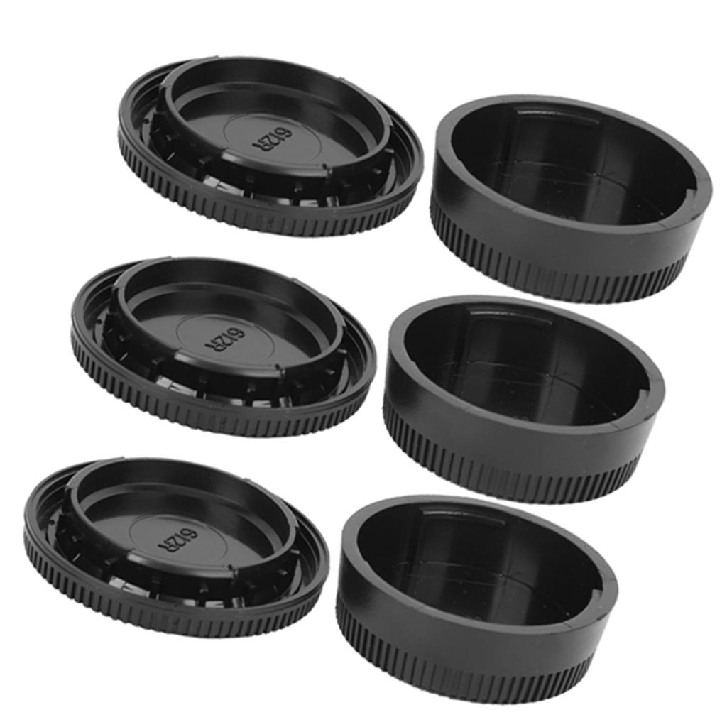 Hard Plastic Black Lightweight Dustproof Scratch Resistant Camera Body Lens Cover Kit for Nikon F Mount Cameras