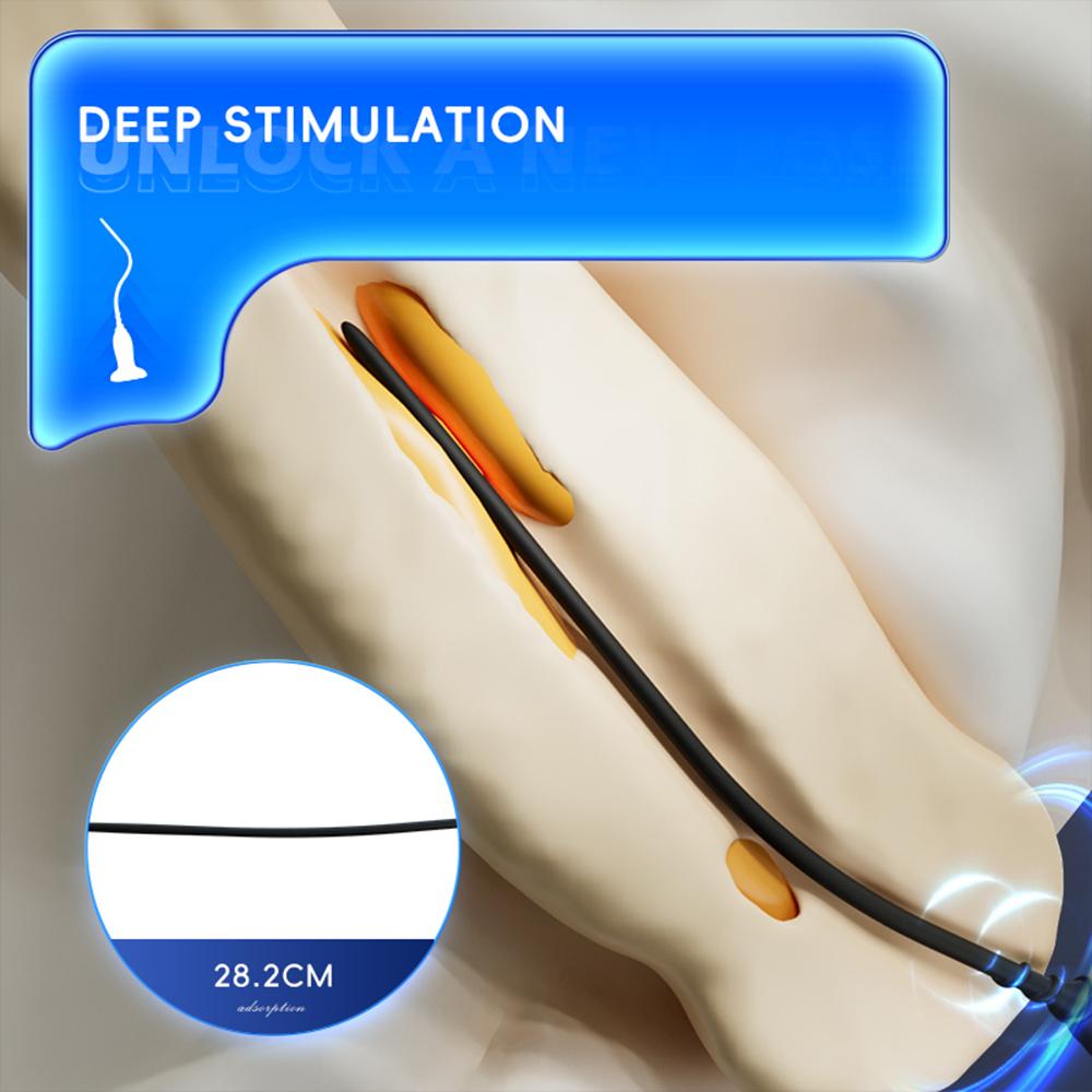 Soft Silicone Horse Eye Stick with Strong Suction Cup Urethral Dilation Stimulator Prostate Massage Men Masturbation Sex Toys