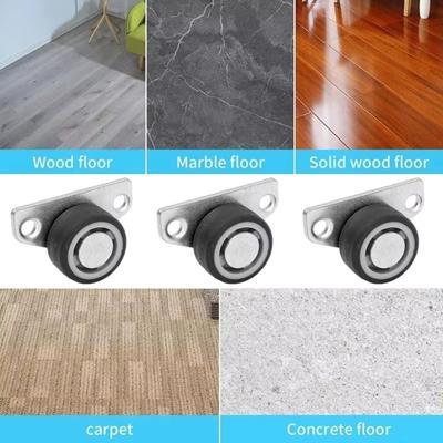Silent Mini Side Mount Caster Universal Pulley Side Mounted Roller Strong Support Sliding Door Hanging Bottom Wheel Drawer