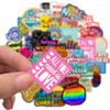 50 Inspirational Ins English Phrases Graffiti Stickers Suitcase Motorcycle Trolley Case Notebook Waterproof Personality