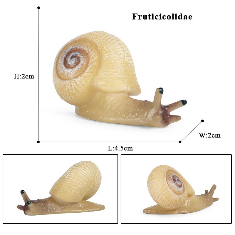 Oenux Дикие Насекомые Животные Улитки Модель Цикла Роста Садовое Украшение Фигурки ПВХ Миниатюрные Милые Образовательные Детские Игрушки