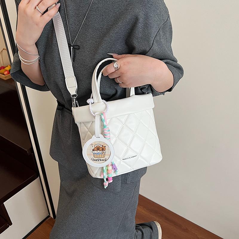 

Женская модная сумка через плечо большой вместимости, сумка-тоут кроссбоди no pendant белый