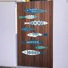 8 Pcs Rustic Wood Fish Wall Art Beach Nautical Wall Hanging Decor Ocean Fish Wall Sculpture for Home Bathroom Bedroom Lake House