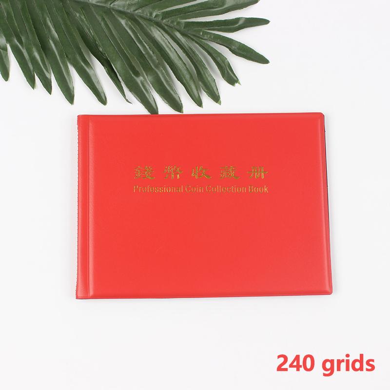 

Альбом для колекції монет на 240 кишень Альбом для прикраси дому Альбом для монет Колекційна книга для записів червоний