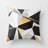 New Product Geometric Abstract Pillowcase Peach Leather Fleece Office Pillowcase Car Cushion Cover Waist Pillowcase