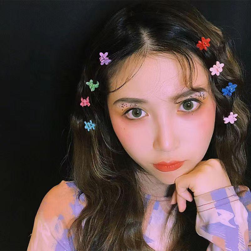 50 ks Dívčí roztomilé kreslené sponky do vlasů Malá skřipcová sponka Květina Hvězda Malá skřipcová sponka do vlasů Dětská sladká sponka do vlasů Módní vlasové doplňky