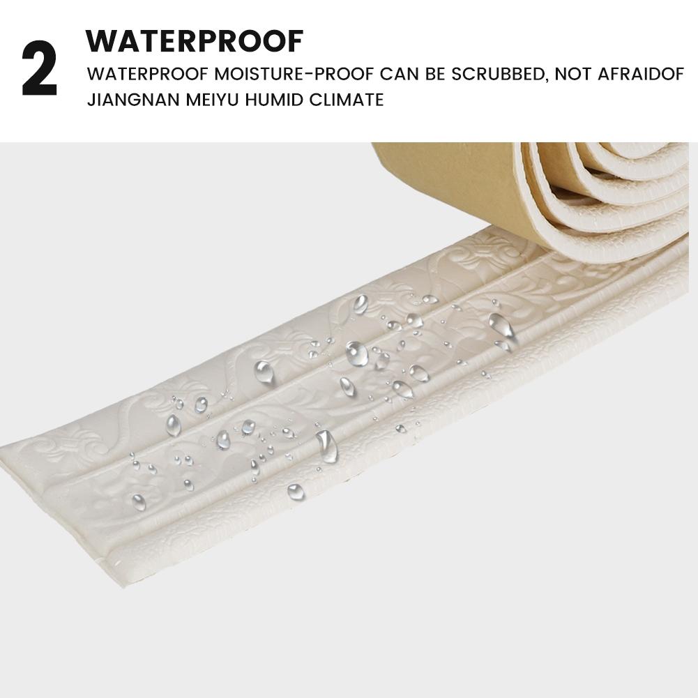Waist Line Skirting Line  Wall Sticker Foam Edge Waterproof