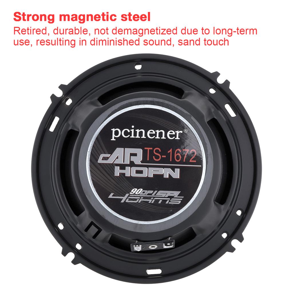 16 cm 500 W Samochodowy koncentryczny samochodowy audio Muzyka Stereo Pełnozakresowy Głośniki Hifi Instalacja bezinwazyjna