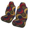 Serpent African Ankara Print 2 Pieces Covers Front Car Seat Universal Protector Cushion Cover Saddle Comfort Covers Fit Most Car