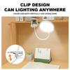 Folding Mini Clip‑on Rechargeable LED Book Lamp, 3 Modes Eye‑Protection Dimmable Light for Bedroom Desk Reading Study Indoor Daily Use Supplies