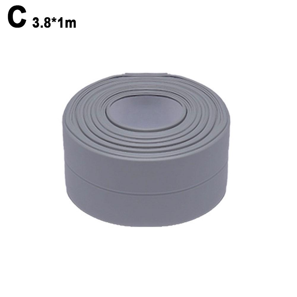 1 Roll PVC Sealing Strip Tape for Bathroom Bath Toilet Kitchen Caulk Tape Self Adhesive Waterproof Wall Sticker Mold Proof Tapes