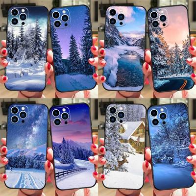 Landscape Light Snow Phone Case For iPhone Samsung Galaxy Redmi Xiaomi Oppo OnePlus Note S A 7 8 9 10 11 12 13 14 20 21 22 23 53 54 Pro Max Plus Ultra