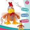 Electric Chick Stuffed Animal Squawking Chicken Musical Walking Singing Waving Rooster