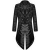 Herren Gotische Steampunk Brokat Frackjacke