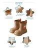 Dopamine Unisex Kids' Rain Boots - Anti-slip, EVA Fleece-lined, Detachable, for Kindergarten To High School
