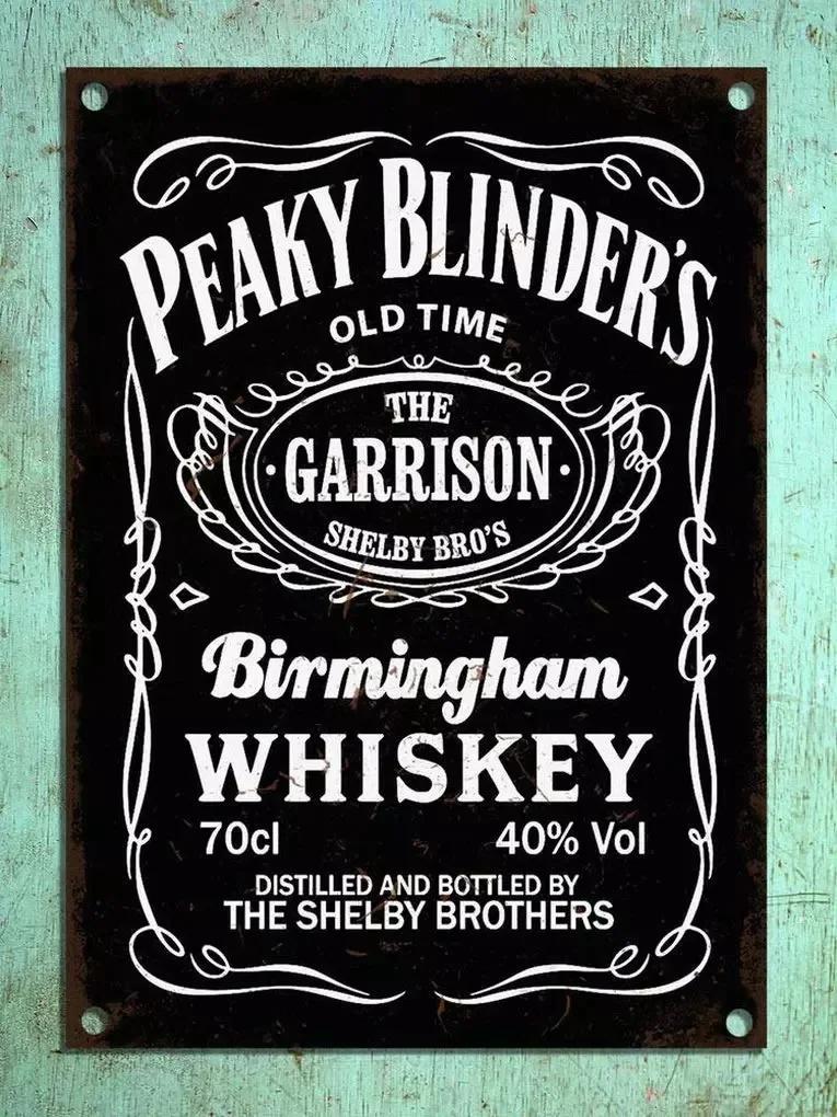 Garrison Peaky Blinders Whiskey Vintage Retro Metal Tin Sign Wall Plaque Poster Nostalgic Art Decoration home decor 20x30cm(7.8x11.8inch)