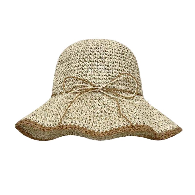 Women's Grass Hat Korean Version Versatile Travel Sun Protection Sunshade Hat Travel Sun Hat Beach Hat