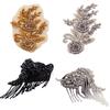 British Style Handmade Shoulder Jewelry Tassel Rhinestones Epaulettes Clothing Accessories Epaulet Shoulder Brooches