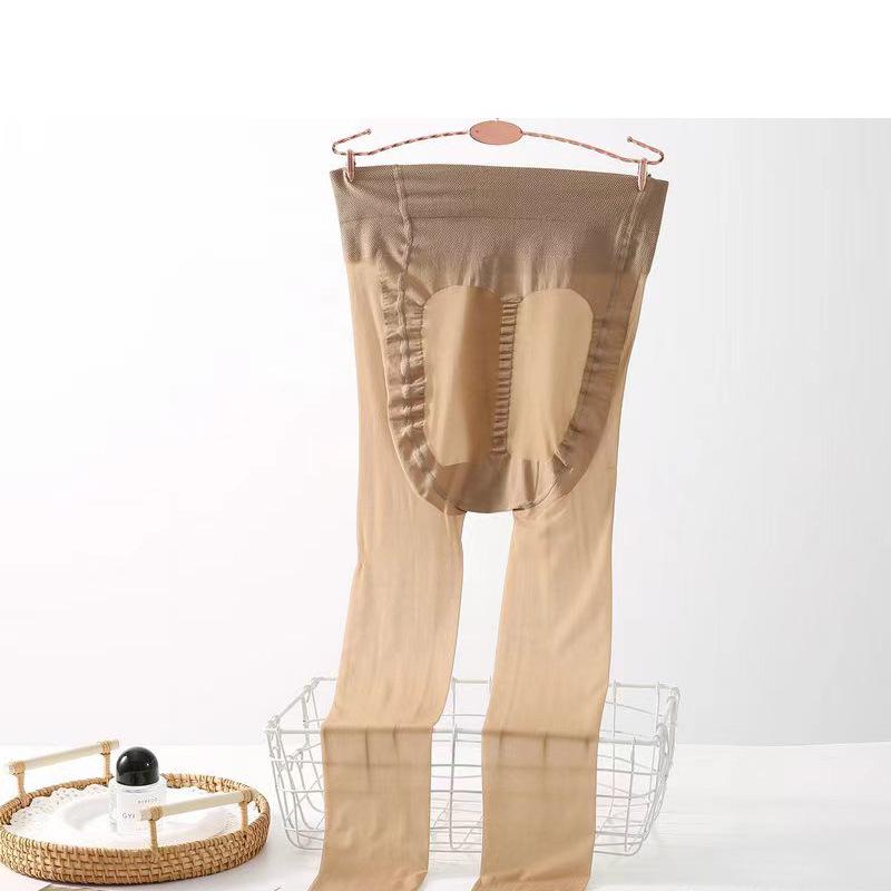 Women s Stockings: Peach-Effect, Abdomen Slimming, Butt Lifting, Skin-Smoothing, Anti-Snag, Nude Color, Perfect Fit. One size (80-150 jin) коричневый