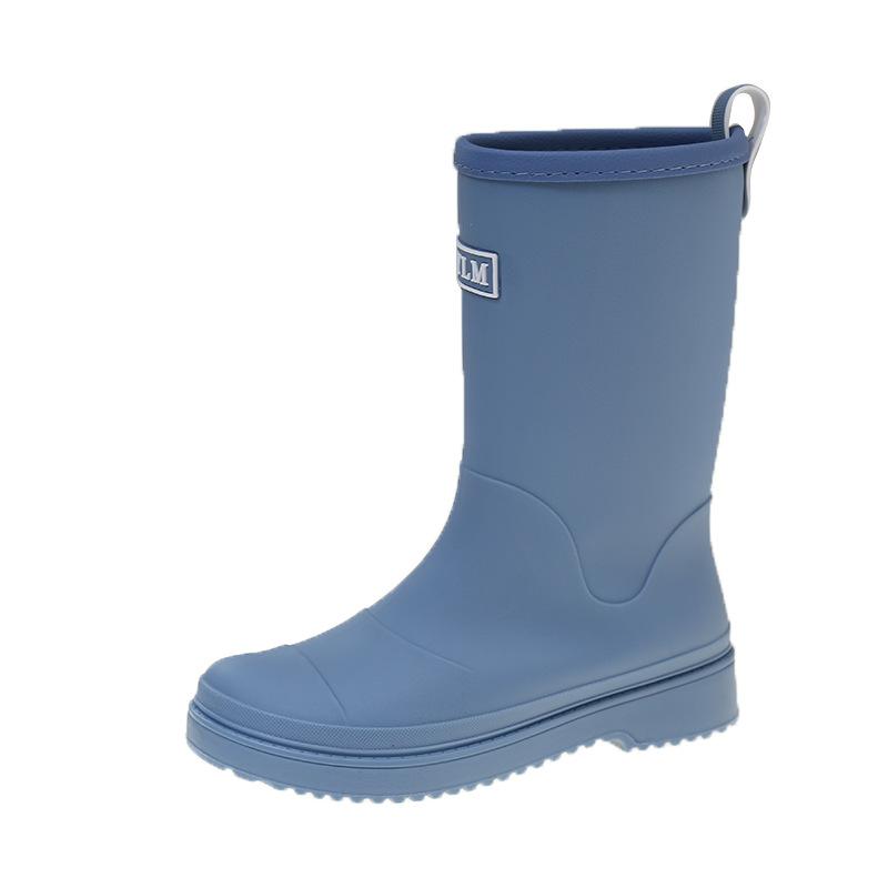 

Модные новые дождевые сапоги средней длины на толстой подошве, походные резиновые сапоги, уличные сапоги для ходьбы по воде, с хлопковой подкладкой, водонепроницаемые и нескользящие, водная обувь для взрослых 41