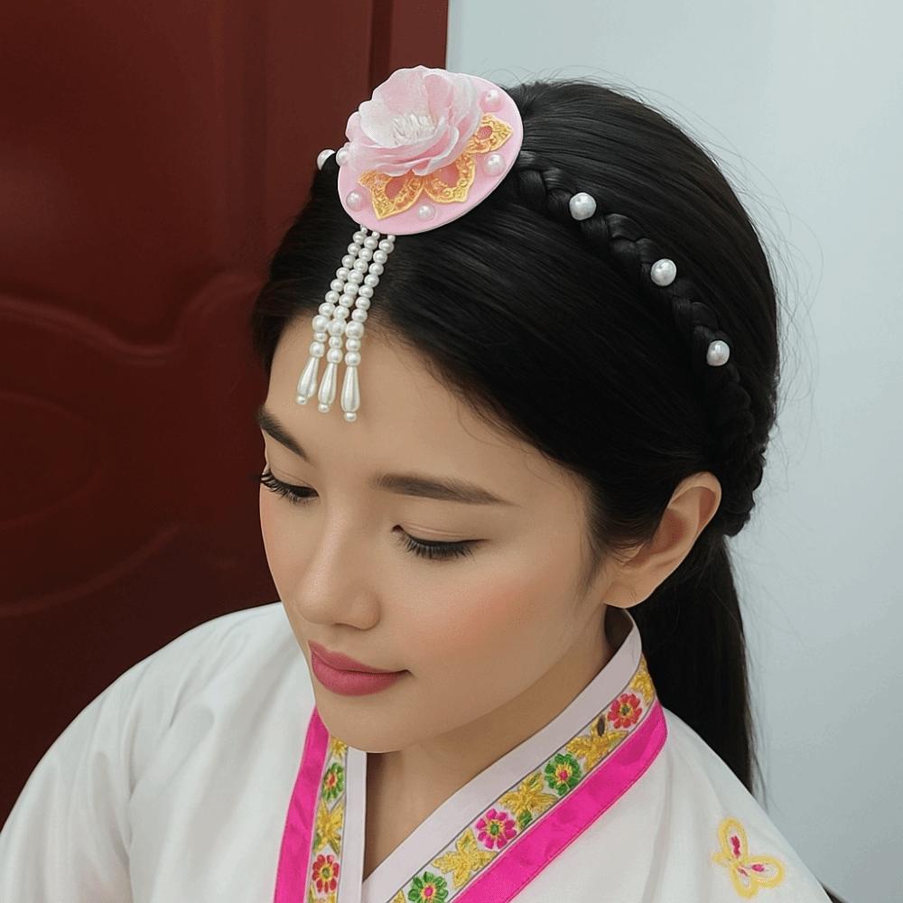 Tassels Hanbok Hairband Pearl Stage Dance Hair Hoop Gift Korean Headband  Hanfu