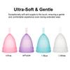 Medical Silicone Menstrual Cup – Leak-Free, Reusable Period Cup for Women, Up to 12 Hours Protection, Soft & Comfortable XS/S/L 4 Colors