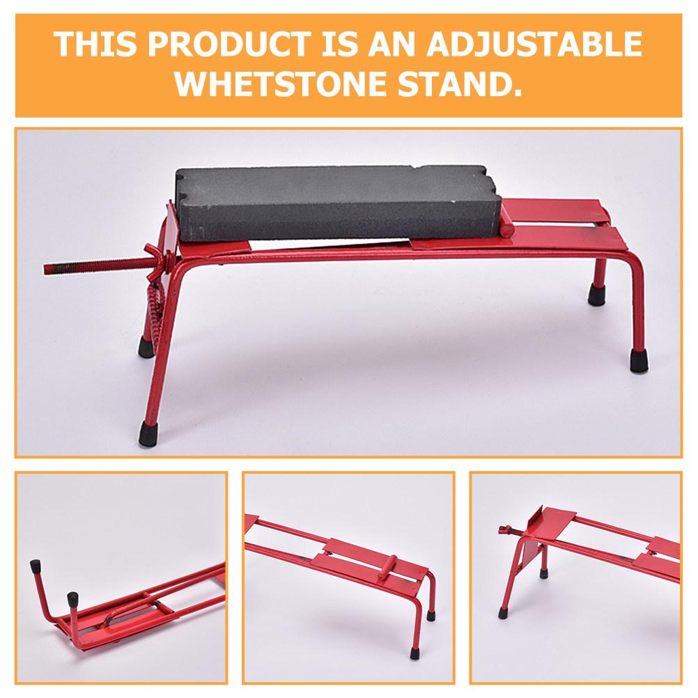 Sharpening Stone Holder Sturdy Iron Whetstone Stand Suitable for Various Stones Knife Sharpener Holder Adjustable Practical