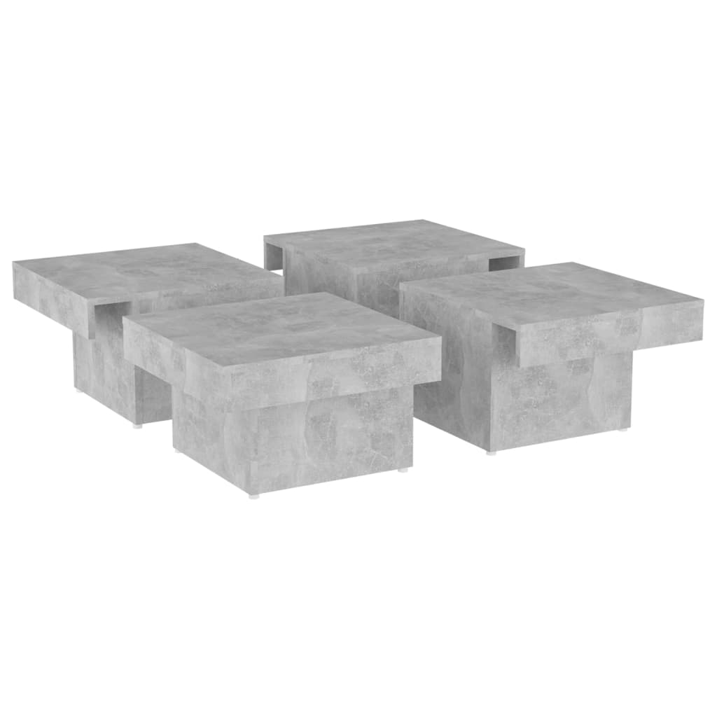 Vidaxl Couchtisch, Betongrau, 90x90x28 cm