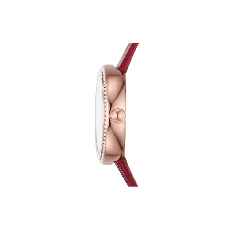 EMPORIO ARMANI Wrist Watch Quartz Movement Leather Strap 30mm White Dial Women's Watch 30m Water Resistant AR11532