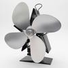 Silent Heat-Powered Four-Leaf Wood Stove Fan - Christmas Star Model