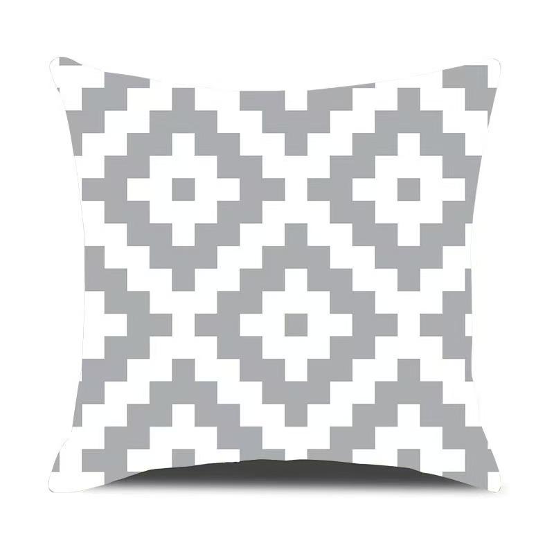 New Car Pillow Nordic Style Bedside Print Pillowcase Bedroom Sofa Cushion Short Plush Pillow