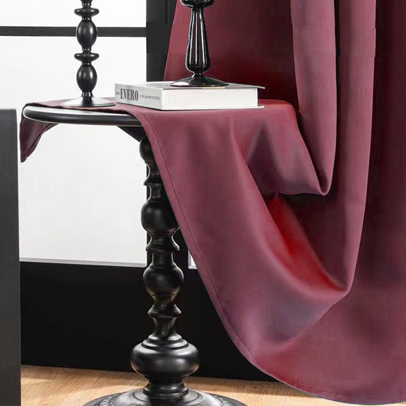 Μοντέρνες απλές μονόχρωμες κουρτίνες συσκότισης Ολοκληρωμένες ηχομονωτικές κουρτίνες κρεβατοκάμαρας ξενοδοχείου