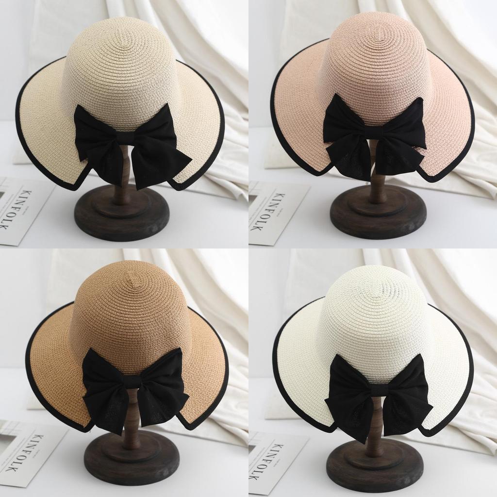 Summer Straw Hat For Women Wide Brim Sun Protection Breathable Outdoor Fashion Hat