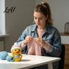 Home Office Desk Decor Duck Funny Figurine Small Resin Crocheting Statue Collectible