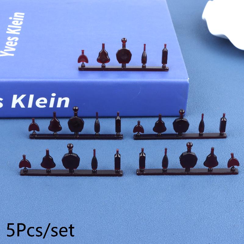 Miniatur-Weinglas und Flaschen-Set 1:12 Maßstab Puppenhaus Zubehör Transparent Mini Barware Modell Für Puppenhaus Bar Dekoration