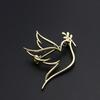 Minimalist Design Hollow Out Brooch Exquisite Design Niche Design Peace Dove Brooch Temperament Hollow Out Fashion Pin
