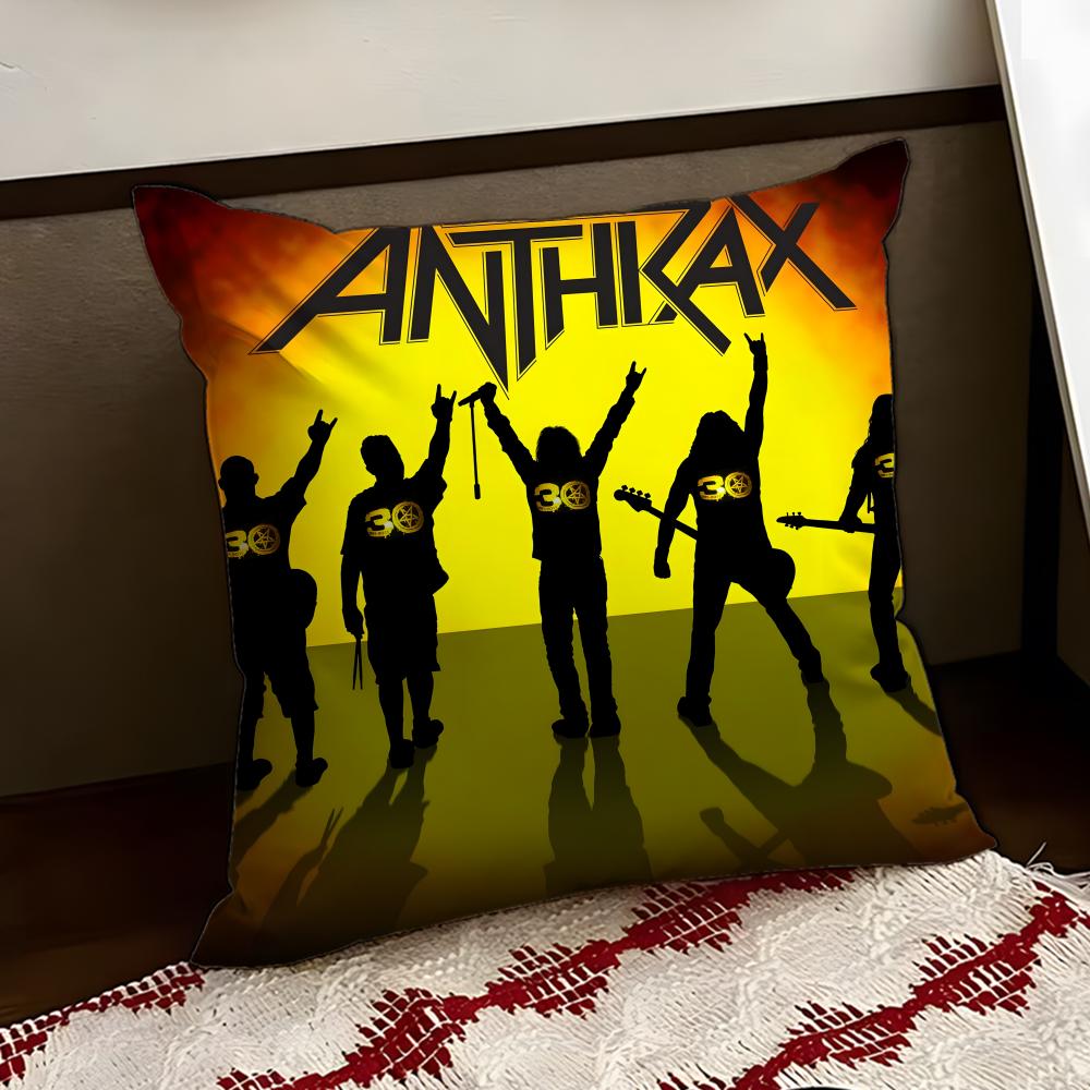 AAnthrax Band Cushion Cover Reversible Soft Durable Pillow Cover Home Car MultiScene Use for Daily Comfort