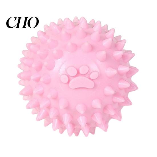 Soft Rubber Dog Toy Spike Ball Flexible TPR Cleans Teeth Massages Gums Reduces Pet Bad Breath Durable Interactive Chew for Dogs And Cats
