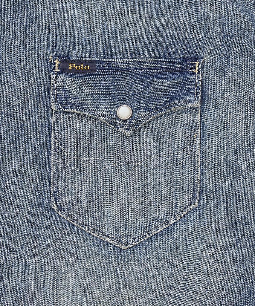 POLO RALPH LAUREN Slub Denim Western Shirt - Blue