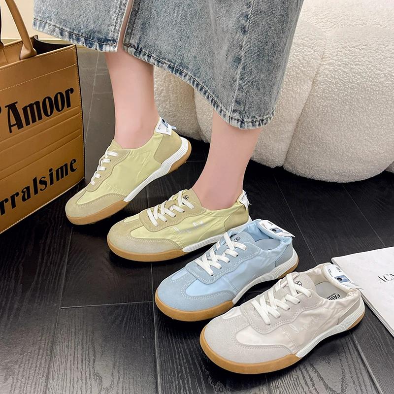 Fashion Women's Network Celebrity Sneakers, Running Training Shoes, Casual dance, German, Breathable and elastic, Forrest, Summer 2024