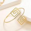 European & American Fashion Geometric Spiral Arm Ring - Simple, Stylish Hand Jewelry