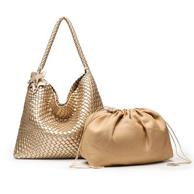 Einkaufstasche Damen Tasche Achselhöhle Handgestrickte Tragetasche Damen Pendler Große Kapazität Handtasche Umhängetasche